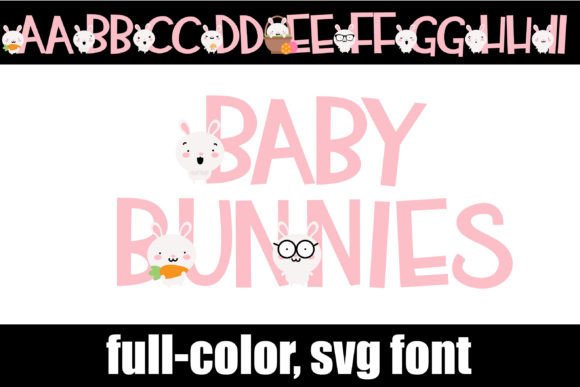 Baby Bunnies Font for Whimsical Designs