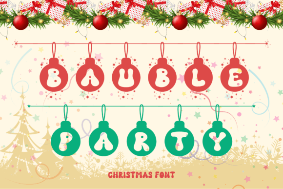 Bauble Party Font for Creative Projects