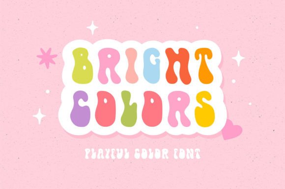 Bright Colors Font for Vibrant Design