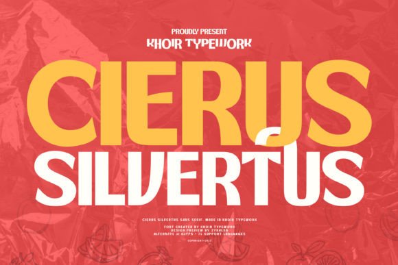 Cierus Font: Fresh & Cute Display