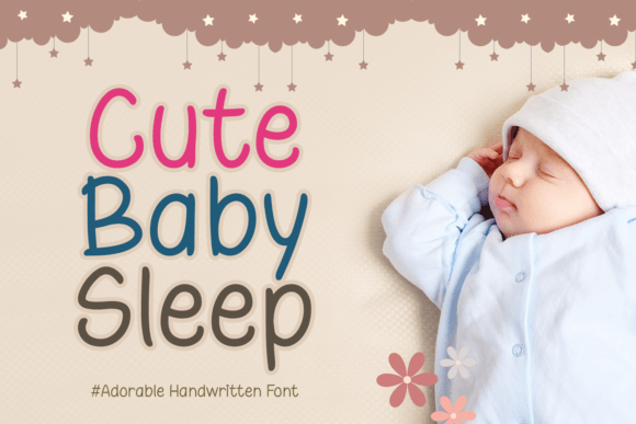 Cute Baby Sleep Font