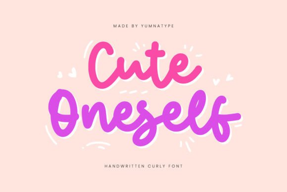 Cute Oneself Font for Creative Makers
