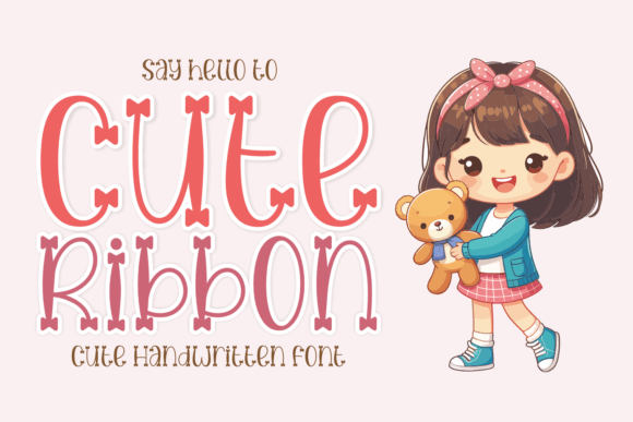 Cute Ribbon Font for Playful Branding