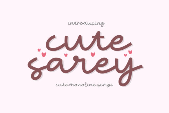Cute Sarey Font for Web Design