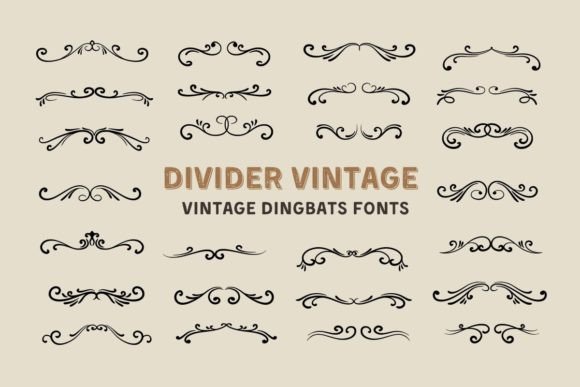 Divider Vintage Font Review