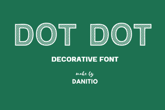 Dot Dot: A Decorative Font for Creative Expression