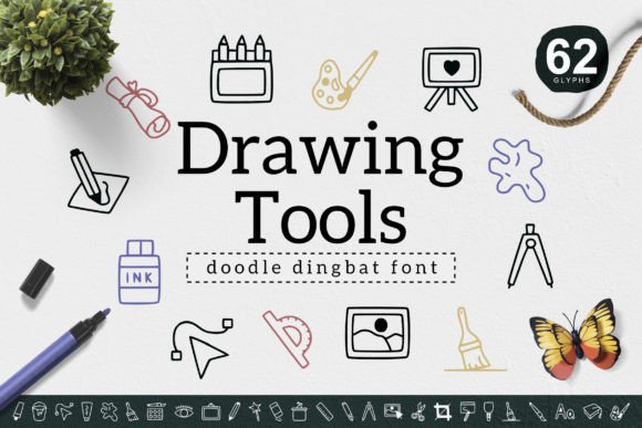 Drawing Tools Font