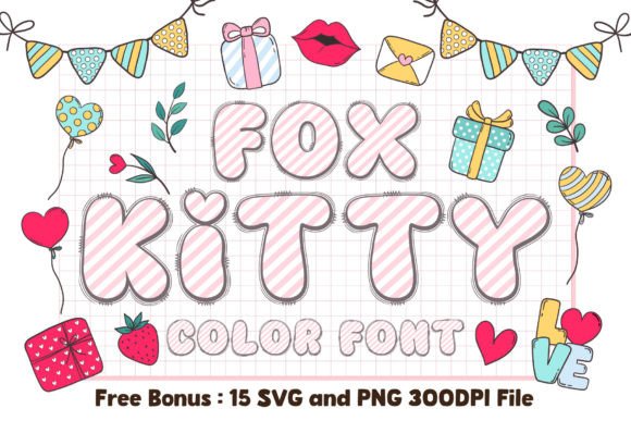 Fox Kitty: A Color Font for Whimsical Design