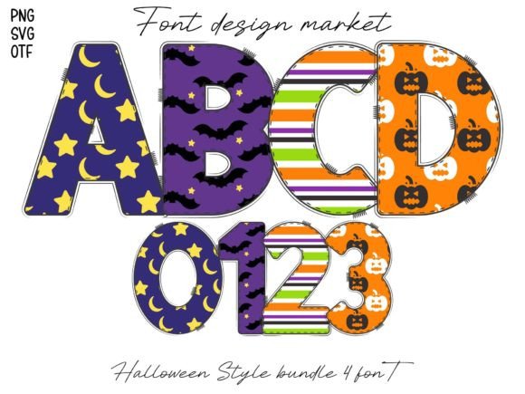 Halloween Style Font for Creative Design