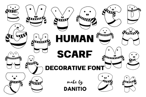 Human Scarf: A Playful Font for Business Branding
