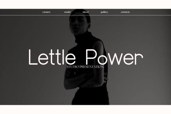 Lettle Power Font for Web Design