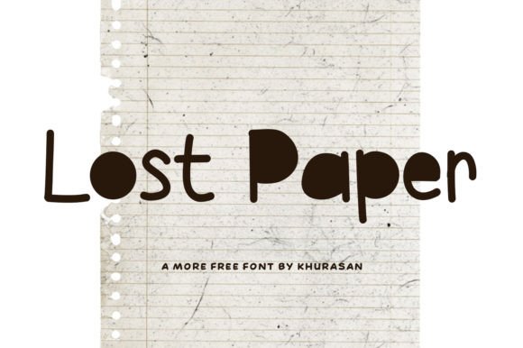 Lost Paper Font for Creative Makers