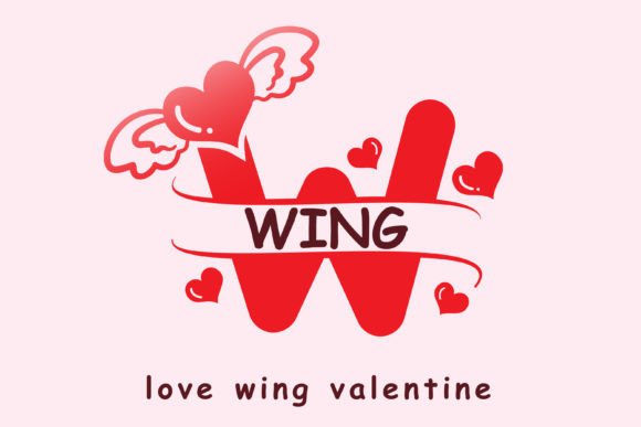 Love Wing Valentine Font for Web Design