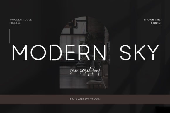 Modern Sky Font for Web Design