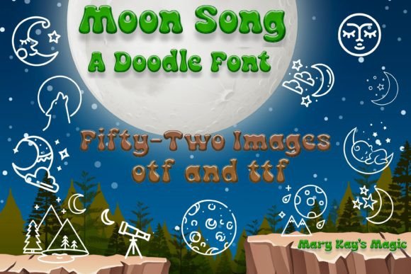 Moon Song Font: Elegant Design for Editorial Work