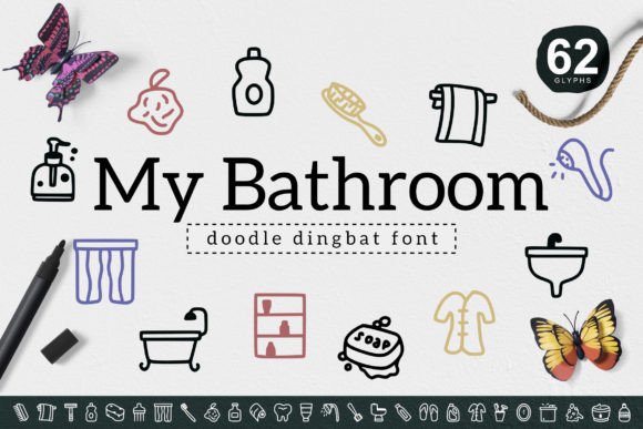 My Bathroom Font for Web Design