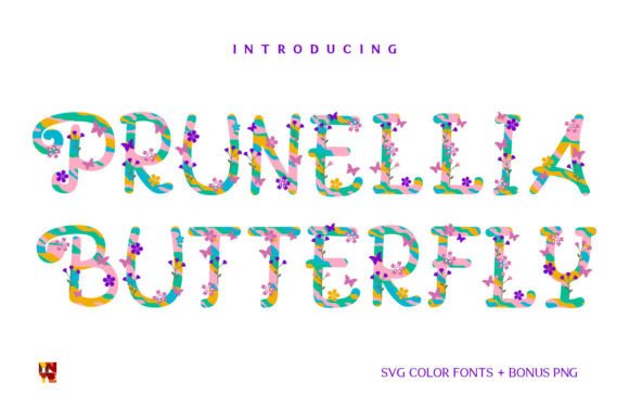 Prunellia Butterfly Font