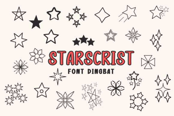 Starscrist Font: Magical Dingbats for Web Design