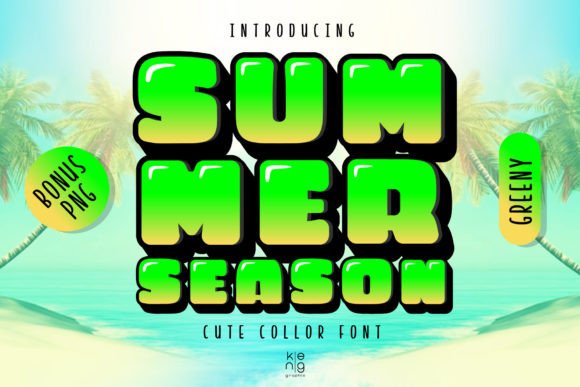 Summer Season Greeny Font