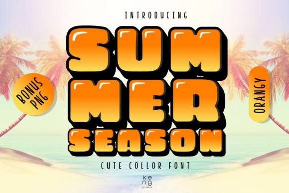 Summer Season Orangy Font