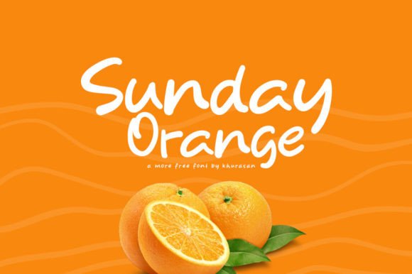 Sunday Orange Font for Web Design