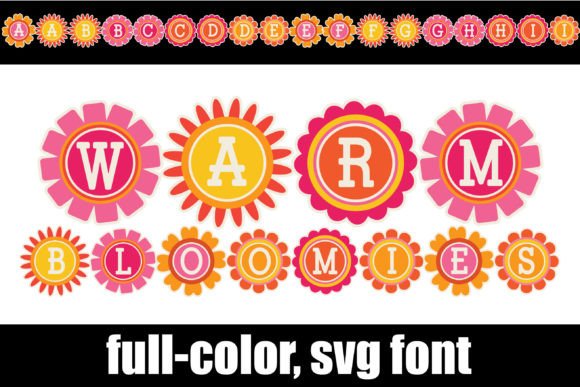 Warm Bloomies Font for Web Design
